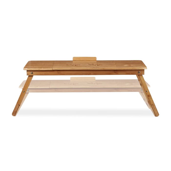 Столик для ноутбука Relaxdays з бамбука XL