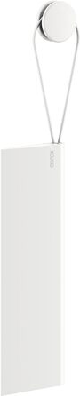 Губка для душу KEUCO з силікону, з настінним кріпленням, скляна губка для наклеювання, 26,4x8,2x1,7 см, без розводів, губка для душу, колір (білий)