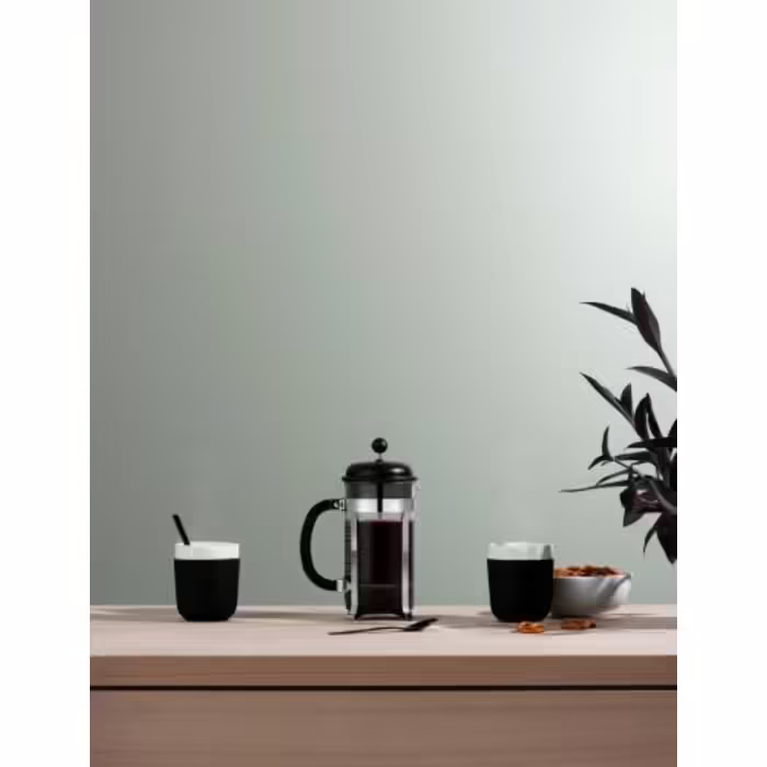 Кавник френч-прес Bodum Caffettiera, 1 л, чорний (1918-01), Чорний, 1000