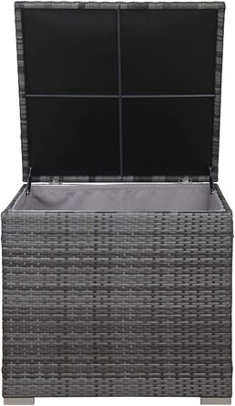 Набір садово-розслаблюючих меблів SVITA California з поліротангу (сірий) з ящиком для подушок CALIFORNIA/LUGANO