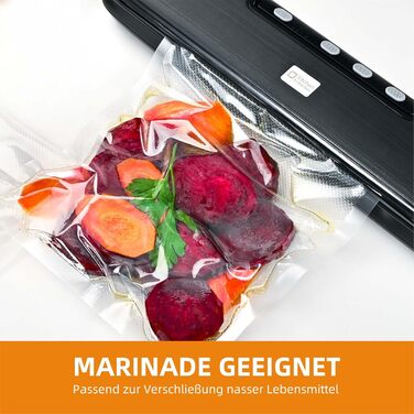 Вакууматор для продуктів 5-в-1 Kitchen in the box – автоматичний вакуумний пакувальник з режимами вологого та сухого запечатування, ширина шва 5 мм, комплект з 15 пакетами та шлангом