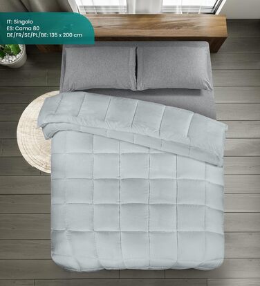 Ковдра Utopia Bedding для 2 осіб, 135x200 см, білий колір, мікрофібра, 4 сезони