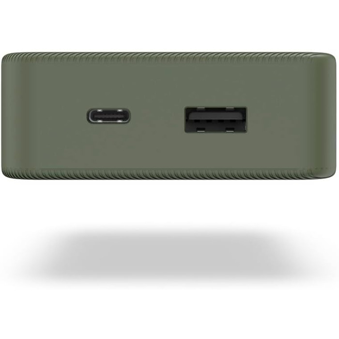 Портативний зарядний пристрій, зелений, 20 20000mAh, USB-C/A, LED