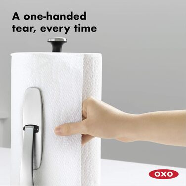 Тримач для паперових рушників OXO Good Grips SimplyTear, нержавіюча сталь