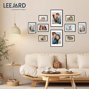 Набір фоторамок 5er Bilderrahmen DIN A4 з плексигласом для фото та портретів: рамка для встановлення та підвішування