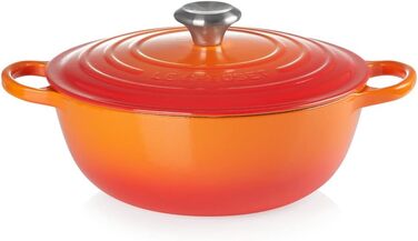 Каструля Le Creuset Signature з чавуну, 26 см, 4.1 л, для всіх типів плит (індукція), Oven Red
