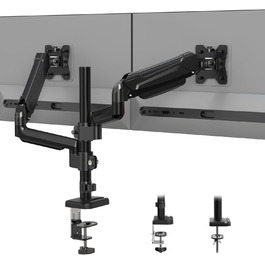 Підставка для монітора BONTEC для 2 моніторів, 13-32 дюйми, LED/LCD, 3-9 кг, регулювання висоти, нахил, поворот, VESA 75/100 мм