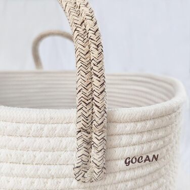 Великий міцний кошик для білизни з плетеного матеріалу сірого/бежевого кольору (D38H50cm)