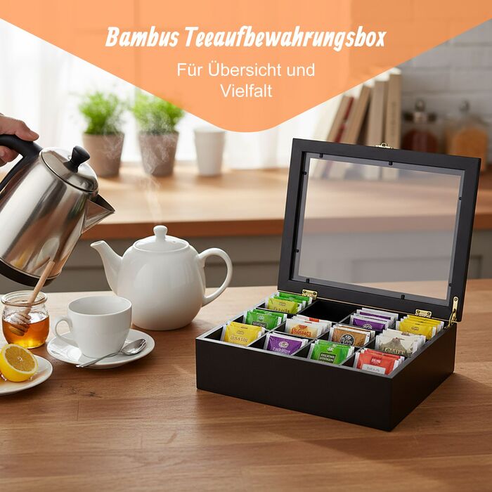 Організатор для чайних пакетиків Relaxdays на 12 відділень