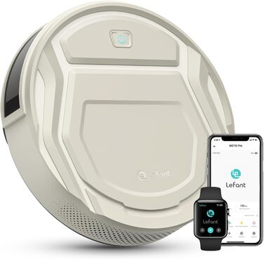 Робот-пилосос LEFANT M210P: потужність 2200 Pa, тиха робота 55dB, Wi-Fi, Bluetooth, Alexa, керування через додаток, час роботи 120 хвилин, для шерсті тварин та твердих поверхонь. Модель M210C