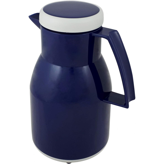 Термос Wash Thermoskanne 1L з подвійними стінками, блакитний - зберігає гаряче та холодне до 6 годин, щільний кришка, придатний для миття в посудомийній машині