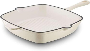 Сковорода-гриль Barbary & Oak BO800256GRN з емальованим покриттям, зелений (26 см)