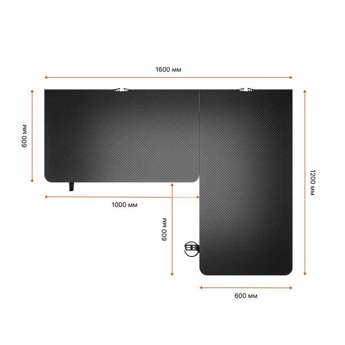 Комп’ютерний стіл Anda Seat Wind Seeker Black