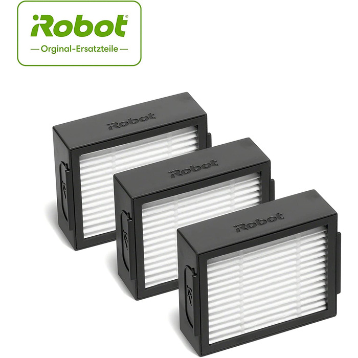 Набір аксесуарів iRobot з 3 високоефективними фільтрами сумісний з серіями Roomba e/i/j, чорний