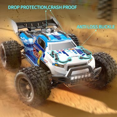 Радіокерований позашляховик YONCHER 18101 4WD, 40 км/год, 2 акумулятори, час роботи 70+ хв, для дорослих та дітей, масштаб 1:18