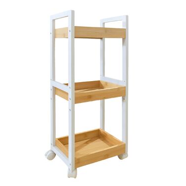 Відкидна полиця Relaxdays з бамбука, 3 відділення