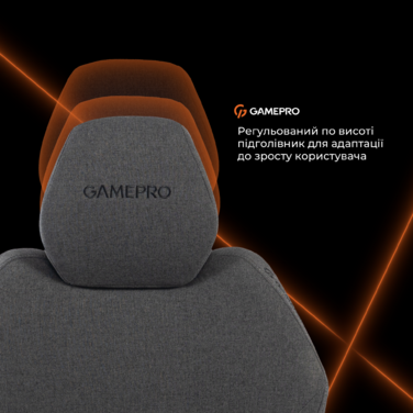 Крісло ігрове GamePro GC760DG Fabric Dark Gray