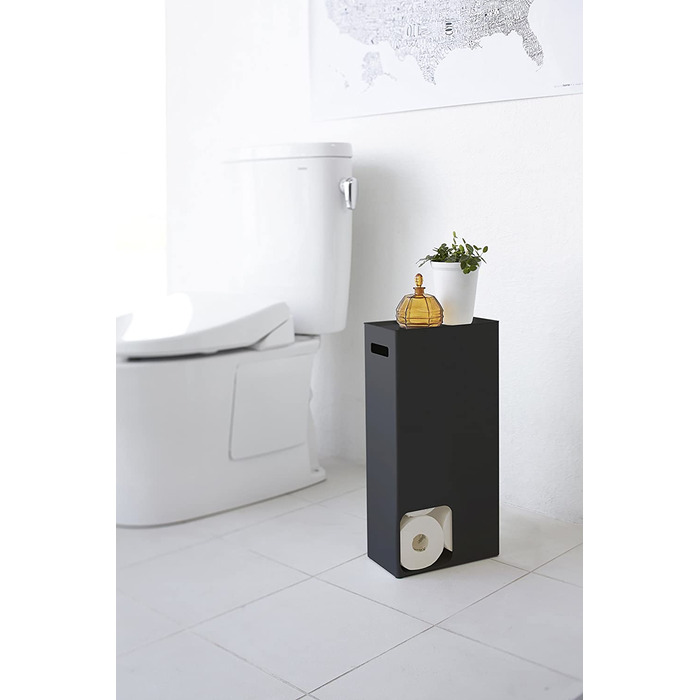 Стійка для зберігання туалетного паперу YAMAZAKI Tower для дому та ванної кімнати, сталева, чорна, одного розміру