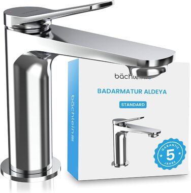 Змішувач для умивальника Bächlein Aldeya, чорний матовий, з монтажним комплектом