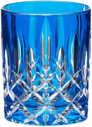 Кольорові келихи для віскі в індивідуальній упаковці, кришталева скляна чашка для віскі, 295 мл, (темно-синій)
