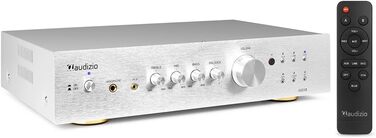 Стереопідсилювач 2x200 Вт з Bluetooth, 2.1 Audio, Silver, 220B - Hi-Fi