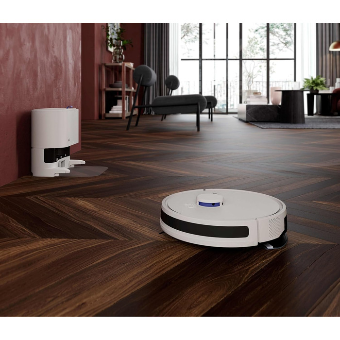 Робот-пилосос AEG AR71UW2SW з функцією миття, WiFi, LiDAR, автоматичною станцією очищення, потужність 4000 Па, 14,4 В, до 175 хв, до 140 м², бак 0,28 л, білий