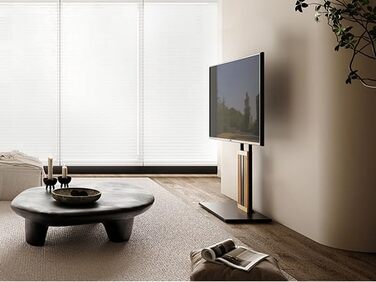 Підставка для телевізора FITUEYES Zen Series Black: дерев'яна, поворотна, регульована по висоті (32-65 дюймів)