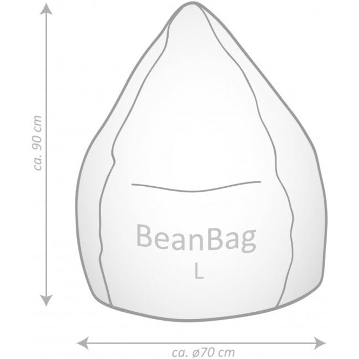 Точка сидіння 29940 052 Крісло-мішок BeanBag Easy L рожевий