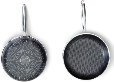 Сковорода INTIGNIS® з кришкою – 30 см / 12 дюймів / 6 л – з антипригарним покриттям | Стійка до подряпин | Глибока | Без хімікатів | Сковорода з нержавіючої сталі