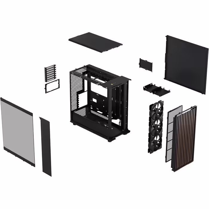 Корпус для ПК Fractal Design North XL Charcoal Black TG-EATX Full Tower з 3 вентиляторами 140 мм PWM