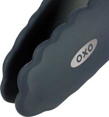 Плоскогубці OXO 1101880 Good Grips-термостійкі щипці для гриля з нержавіючої сталі з силіконовими наконечниками-- 23 см для антипригарного покриття
