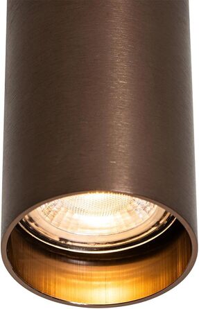 Світлодіодна лампа QAZQA Moderner Spot - світильник на стелю, настінний, для вітальні та спальні, бронзовий, GU10