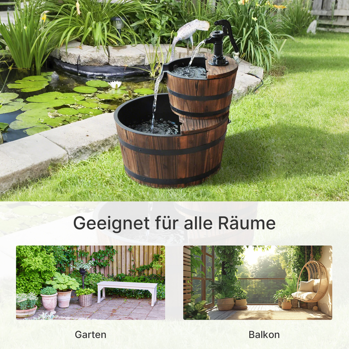 Двоярусний садовий фонтан 