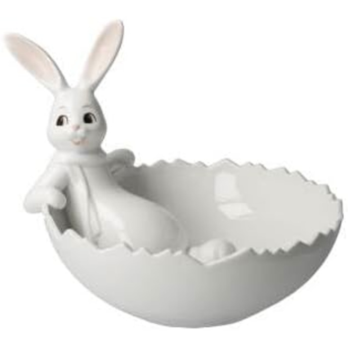 Кролик Гебель з мискою Цукерки для мене Солодкі в кольорі білі, виготовлені з порцеляни, розміри 20 х 16 х 16 см, 66-845-94-1