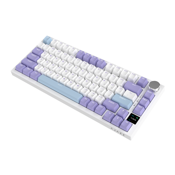 Бездротова механічна клавіатура Ajazz AK820 PRO PRO 75% Gift Switch White RGB   (AK820PRO-G-PWB)