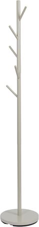 Стійка для одягу Loft - металева, біла, 5 гачків, 170 см, для прихожей, спальні, офісу
