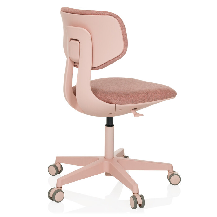 Дитячий офісний стілець KID COLORE з тканиною рожевого кольору hjh OFFICE
