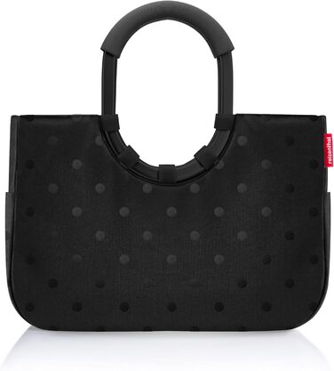 Сумка Reisenthel Loopshopper з відділеннями з перероблених PET-пляшок, чорна глянцева (M)