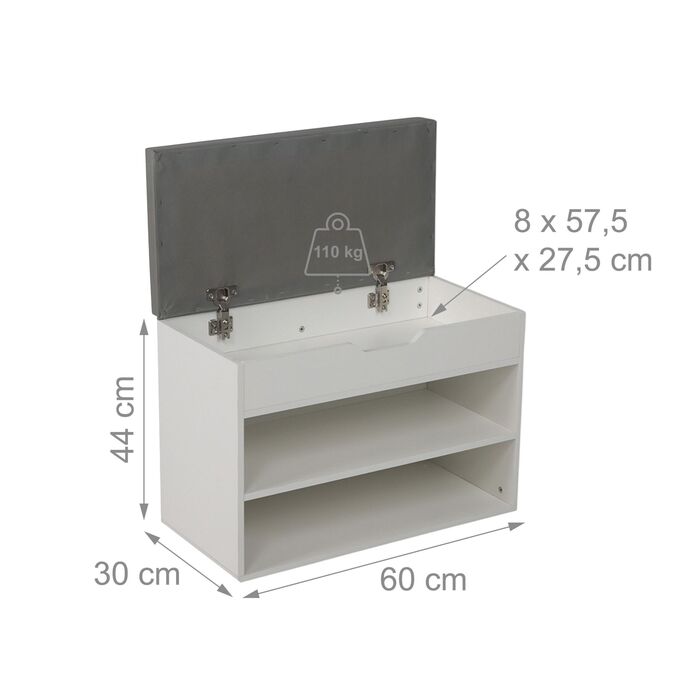 Сховище для взуття Relaxdays з місцем для зберігання