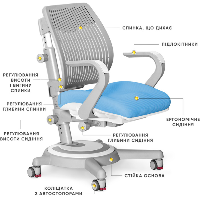 Крісло Mealux Ergoback BL (арт.Y-1020 BL)