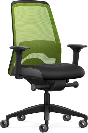 Офісне крісло Interstuhl Every Active Edition: регульована поперекова підтримка, комфортне та активне сидіння (зелений | чорний)