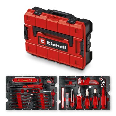 Einhell E-CASE 80: Набір інструментів в кейсі (80 предметів) для дому, майстерні та транспортування
