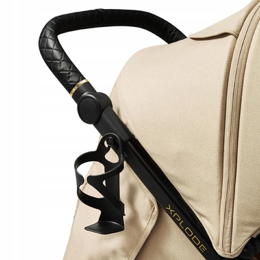 Дитячий прогулянковий візок 4BABY Xplode, алюмінієвий, у відтінках коричневого та бежевого