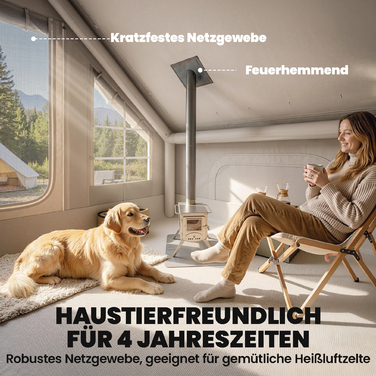 Надувний намет для 5-8 осіб зі швидким встановленням, водонепроникністю 5000 мм та захистом від вітру, з повітряним насосом, отвором для димоходу та вікном у даху