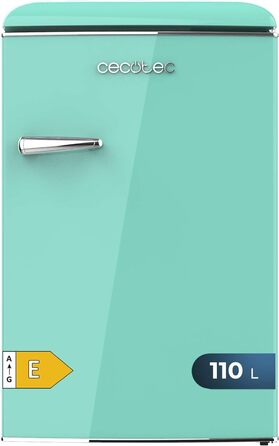 Міні-холодильник Cecotec Bolero CoolMarket TT Origin 45: зелений, 110 л, 1 дверцята, ретро-дизайн