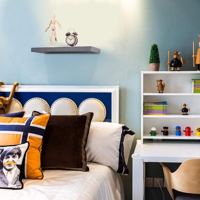 Полиця настінна WOLTU Wandboard RG9315sz для CD, DVD, книг - дерев'яна, для офісу, вітальні, спальні, кухні