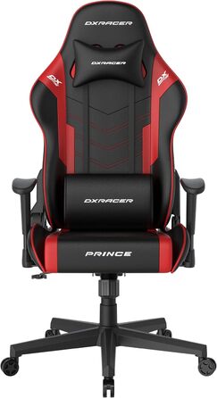Крісло ігрове DXRacer PRINCE FD01 /N - Чорно-червоне, регульоване, ергономічне для офісу та дому
