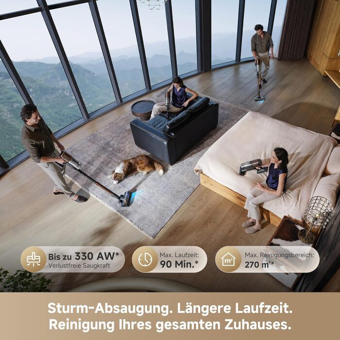 Dreame V30 Бездротовий пилосос для твердих підлог і килимів 24000PA, 90 хв, фільтр 99.99%, видалення шерсті тварин