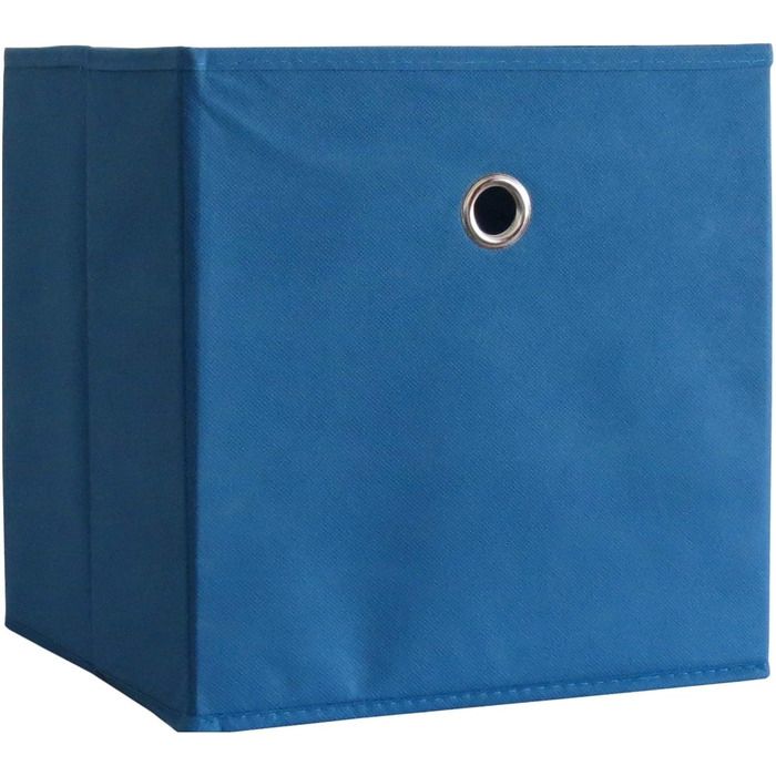 Набір з 10 відкидних коробок Відкидна коробка Тканинний ящик Складна коробка Коробка для зберігання Коробка для зберігання (синій)