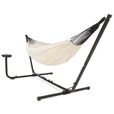 Гамак з підставкою Vita5 для двох осіб, вуличний двопомісний гамак з сумкою для перенесення, витримує до 200 кг, для саду, тераси та балкона